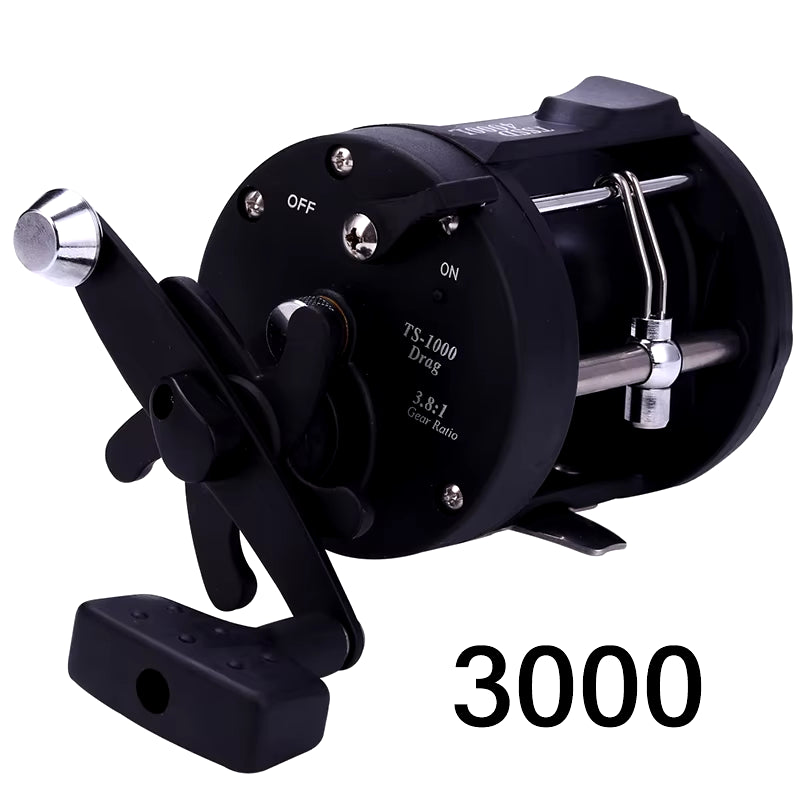 Sougayilang Baitcasting Trolling Fishing Reel - Versatile Left/Right Hand Design with High Line Capacity for Saltwater Fishing