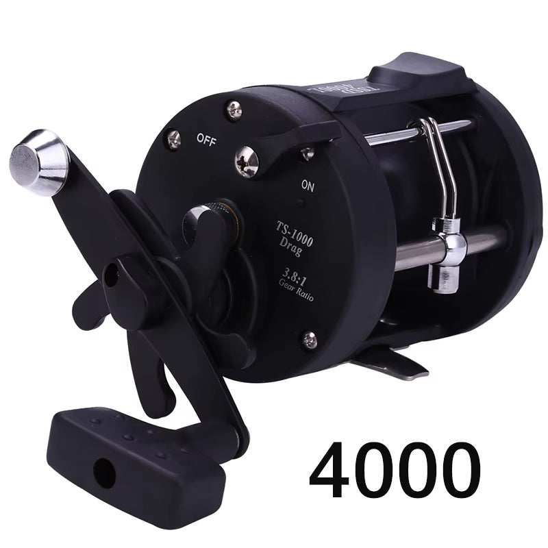Sougayilang Baitcasting Trolling Fishing Reel - Versatile Left/Right Hand Design with High Line Capacity for Saltwater Fishing