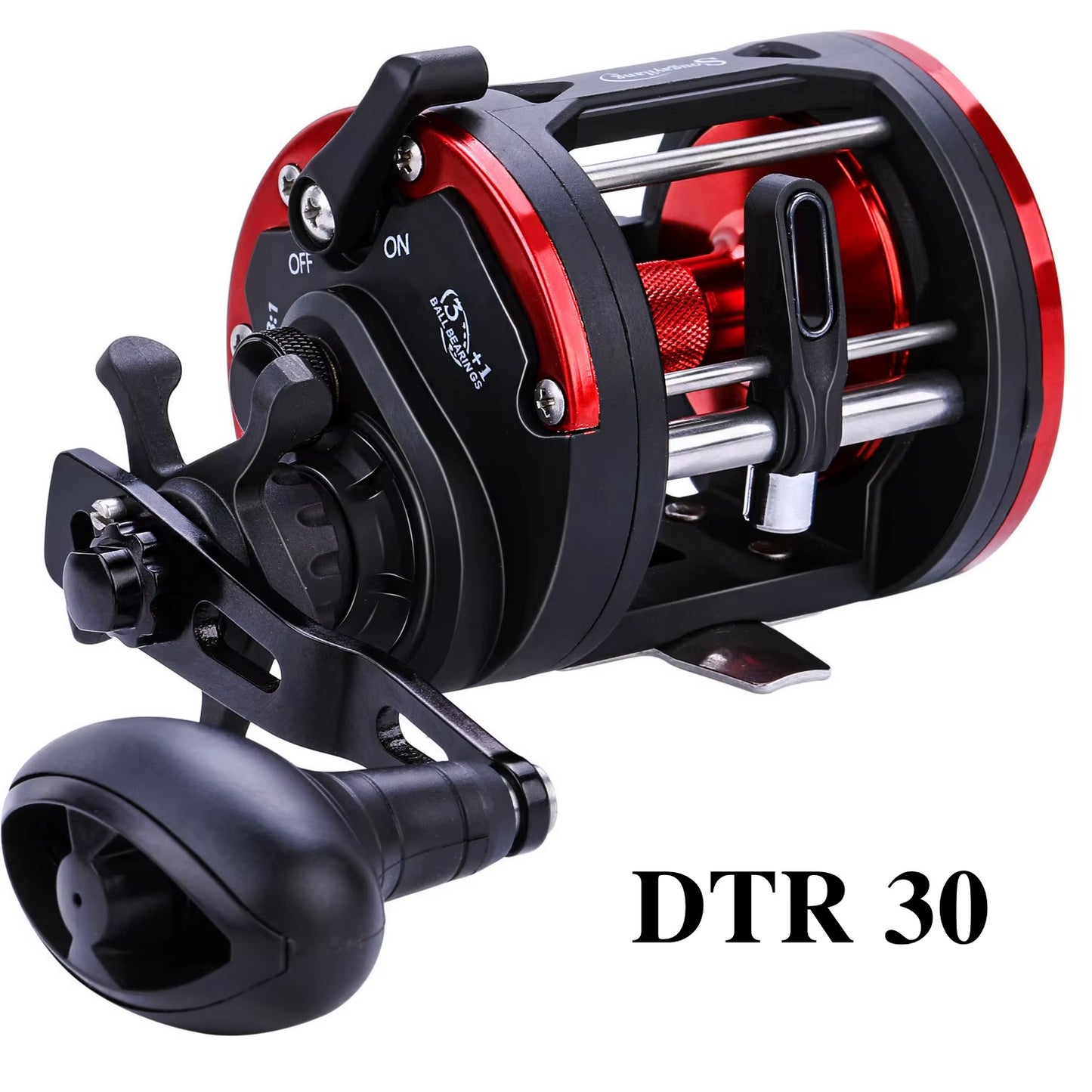 Sougayilang Baitcasting Trolling Fishing Reel - Versatile Left/Right Hand Design with High Line Capacity for Saltwater Fishing