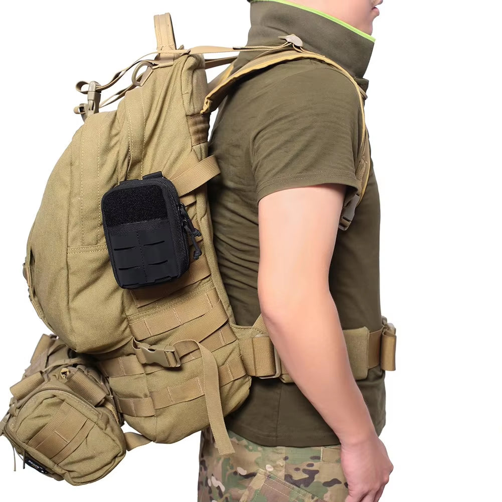 600D Tactical Molle Pouch - Outdoor Hunting, Hiking, and First Aid Waist Bag for Men - Ideal for Camping, Traveling, and Carrying Flashlights