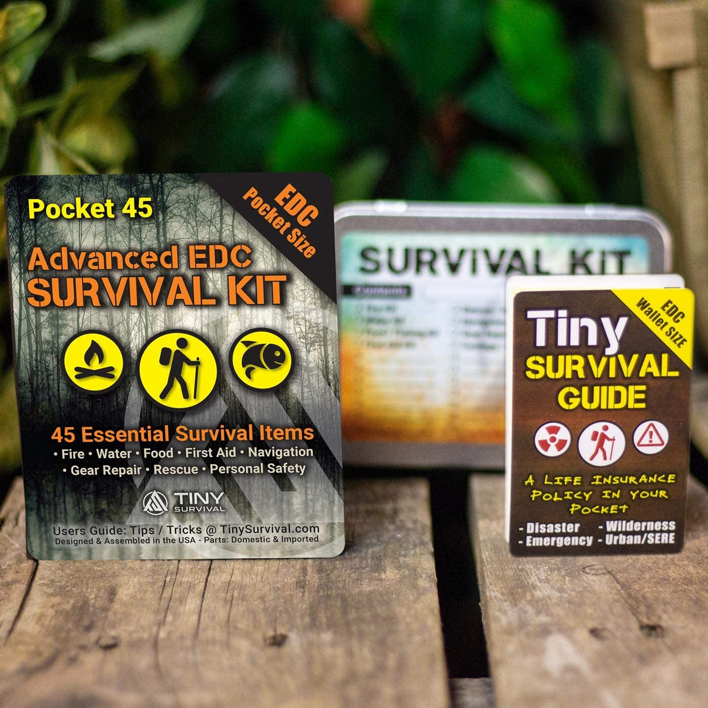 EDC Survival Kit Bundle: Comprehensive Kit with Tiny Survival Guide and Storage Tin for Emergency Preparedness and Tactical Use - Ideal Gift Option