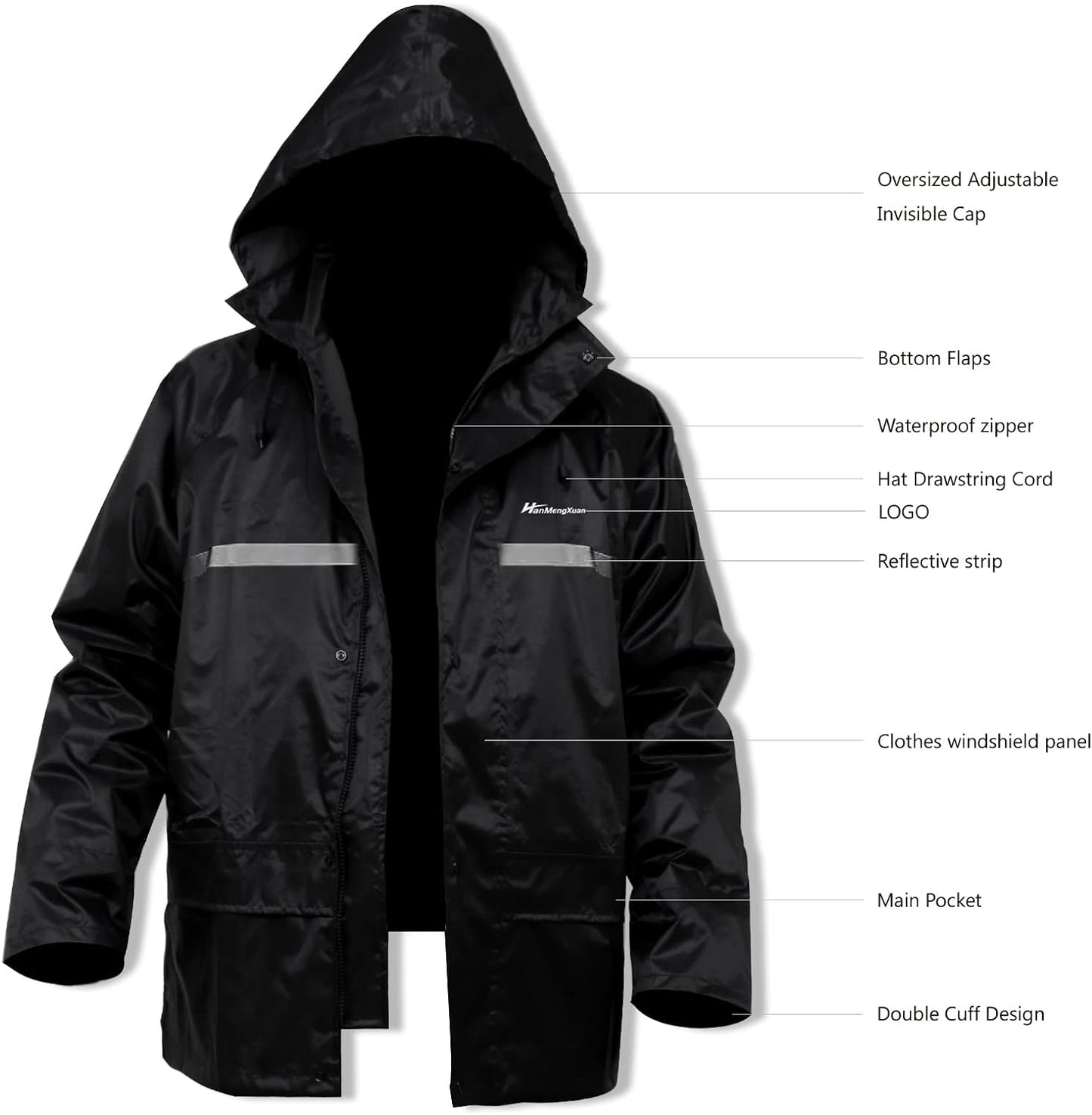 Waterproof Rain Suit for Men and Women - Lightweight Rainwear Jacket and Pants Set