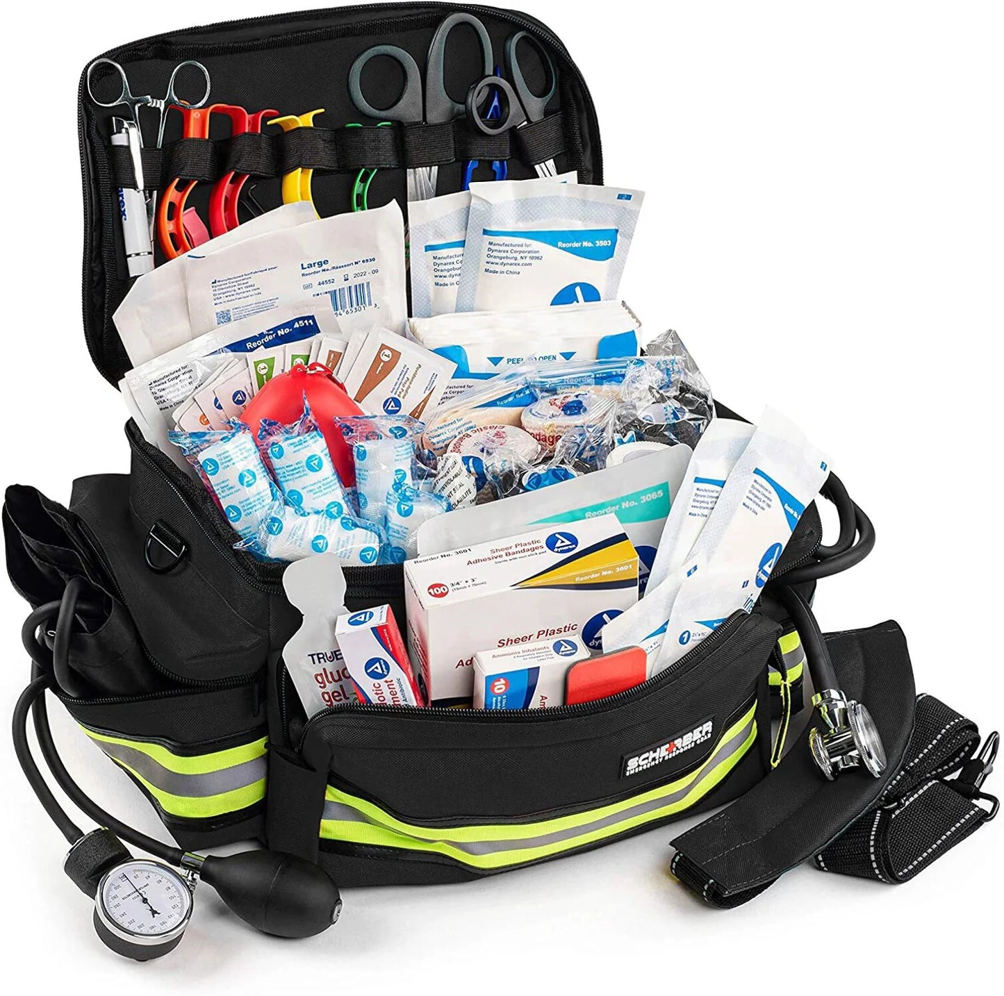 Basic First Response Trauma Reusable First Aid Kit with 200+ Supplies