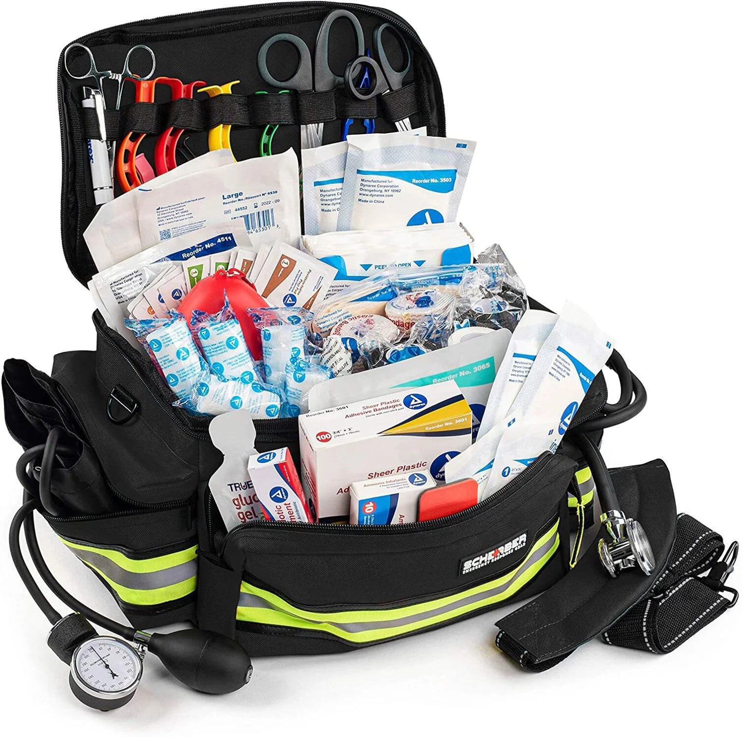 Basic First Response Trauma Reusable First Aid Kit with 200+ Supplies