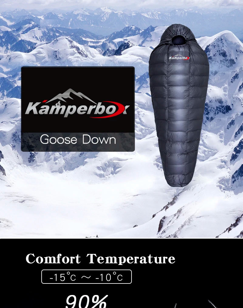 Kamperbox Goose Down Sleeping Bag Winter Sleeping Bag Down Winter Winter Sleeping Bag Goose