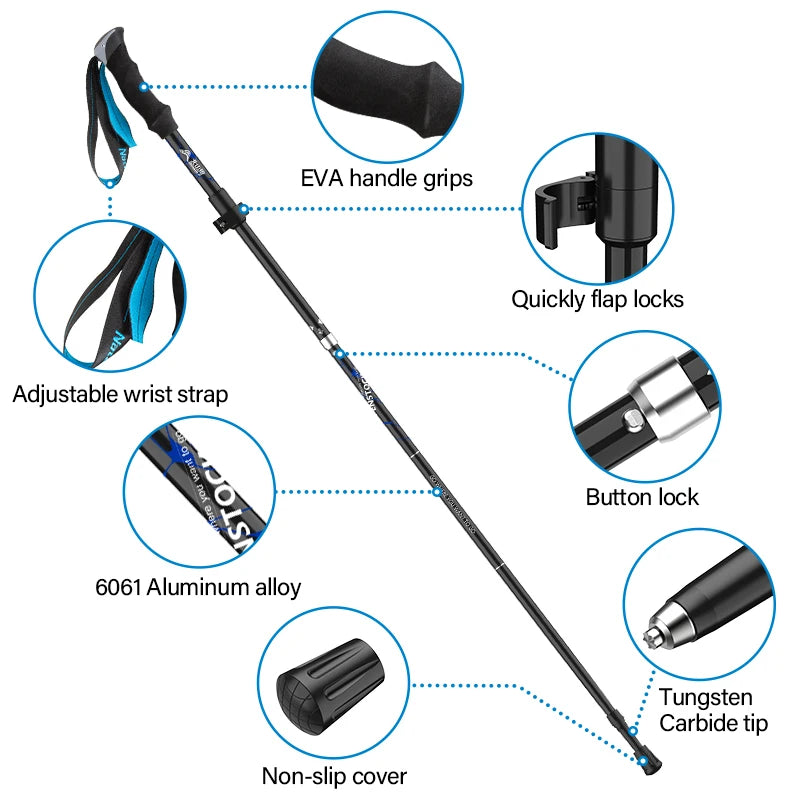 BSWOLF Nordic Ultralight Trekking Poles (2)