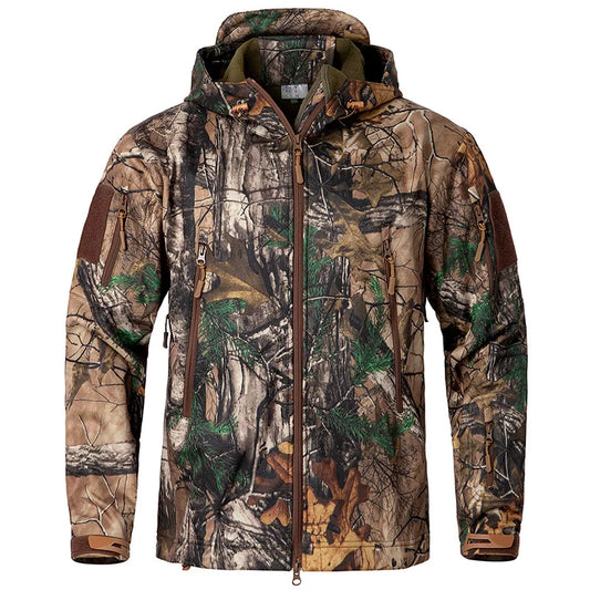 Silent Soft Shell Camouflage Hunting Jacket