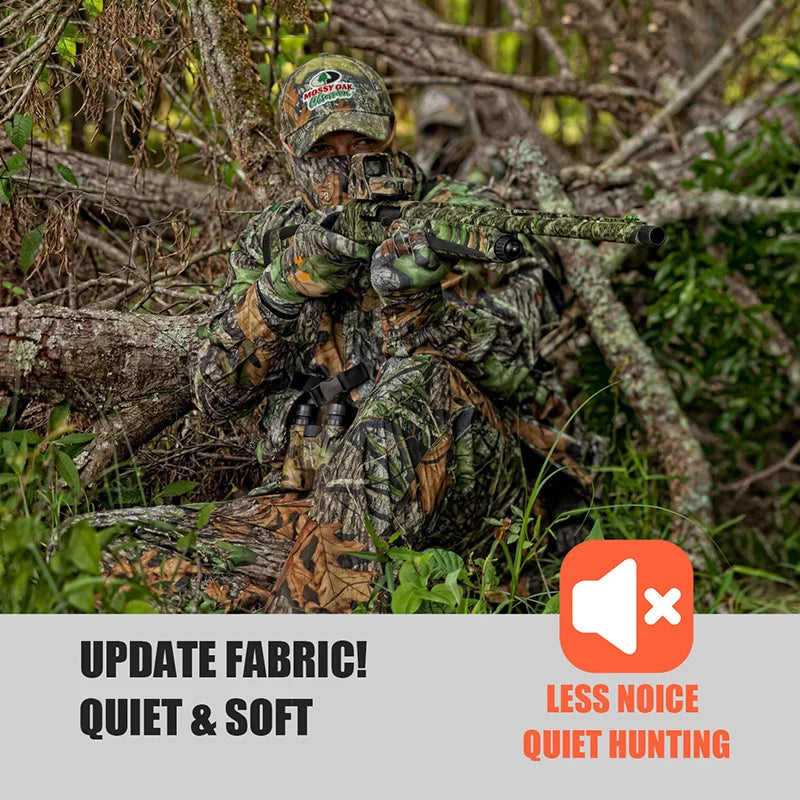 Silent Soft Shell Camouflage Hunting Jacket