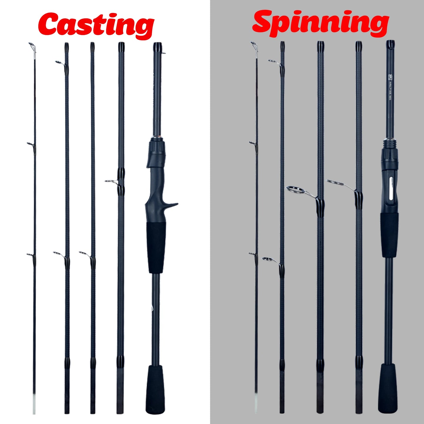 PHISHGER Spinning Fishing Rods for Baitcasting
