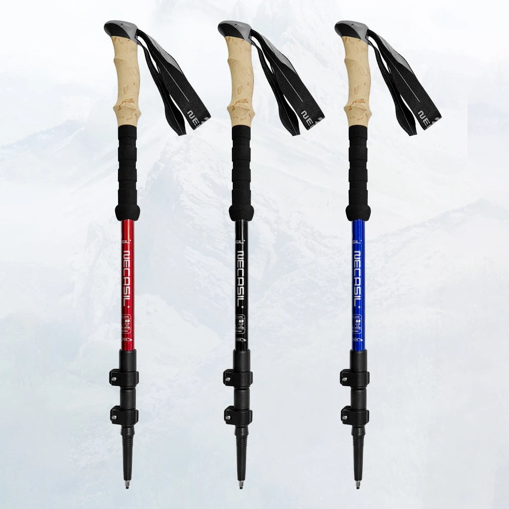 Alpenstocks Aluminum Outdoor Hiking Anti Shock Trekking Pole (1 Pole)