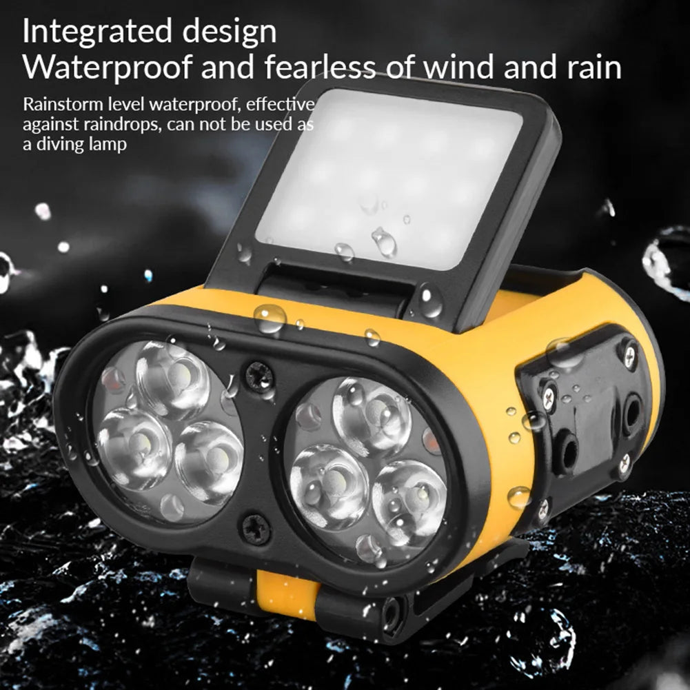 LED Headlamp Sensor COB Cap Clip Light USB Rechargeable Head Flashlight Built-in Battery Headlight Led Head for Fishing Camping