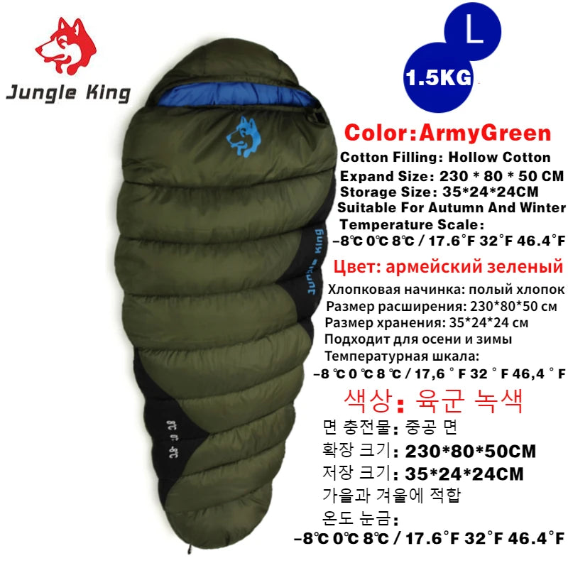 JUNGLE KING Thickened Cold Weather Sleeping Bag, -18F
