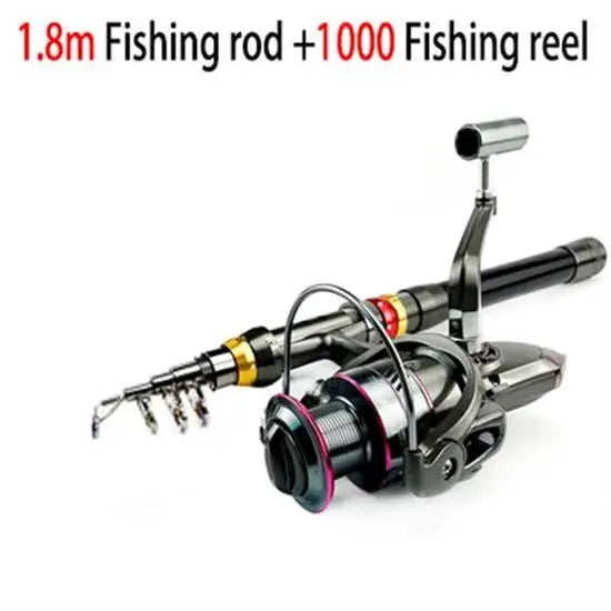 Pesca Carbon Fiber Fishing Rod And Reel Combo (1.8-3.6m)