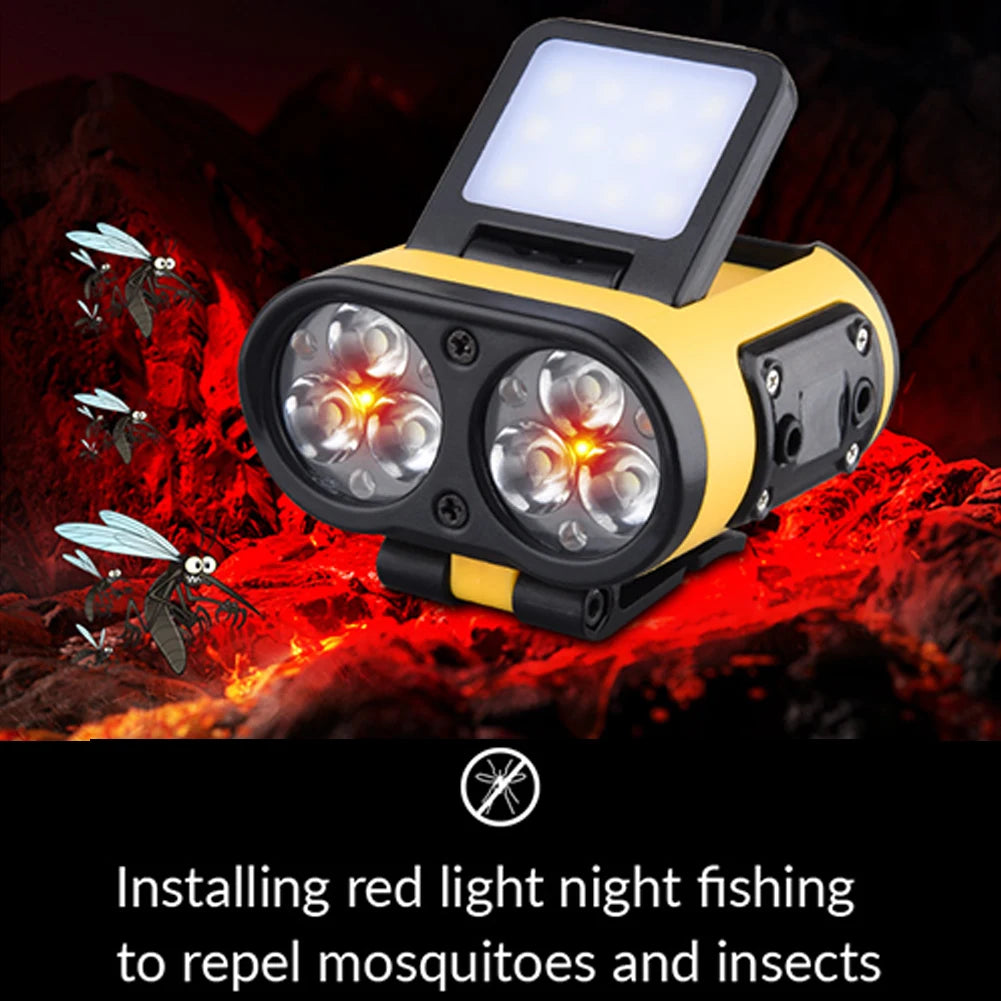 LED Headlamp Sensor COB Cap Clip Light USB Rechargeable Head Flashlight Built-in Battery Headlight Led Head for Fishing Camping