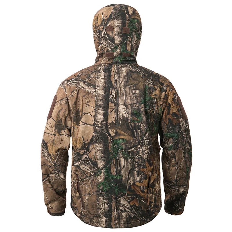 Silent Soft Shell Camouflage Hunting Jacket