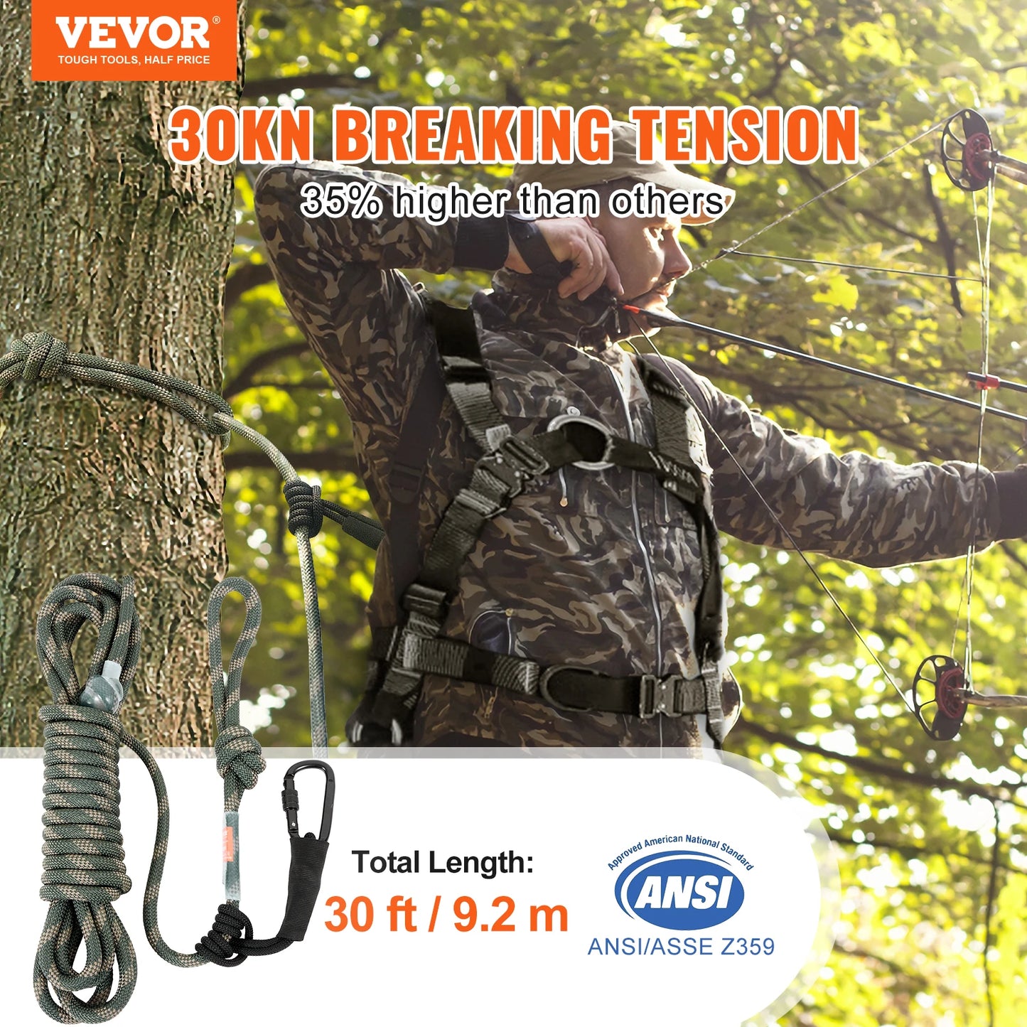 VEVOR Tree stand Safety Rope