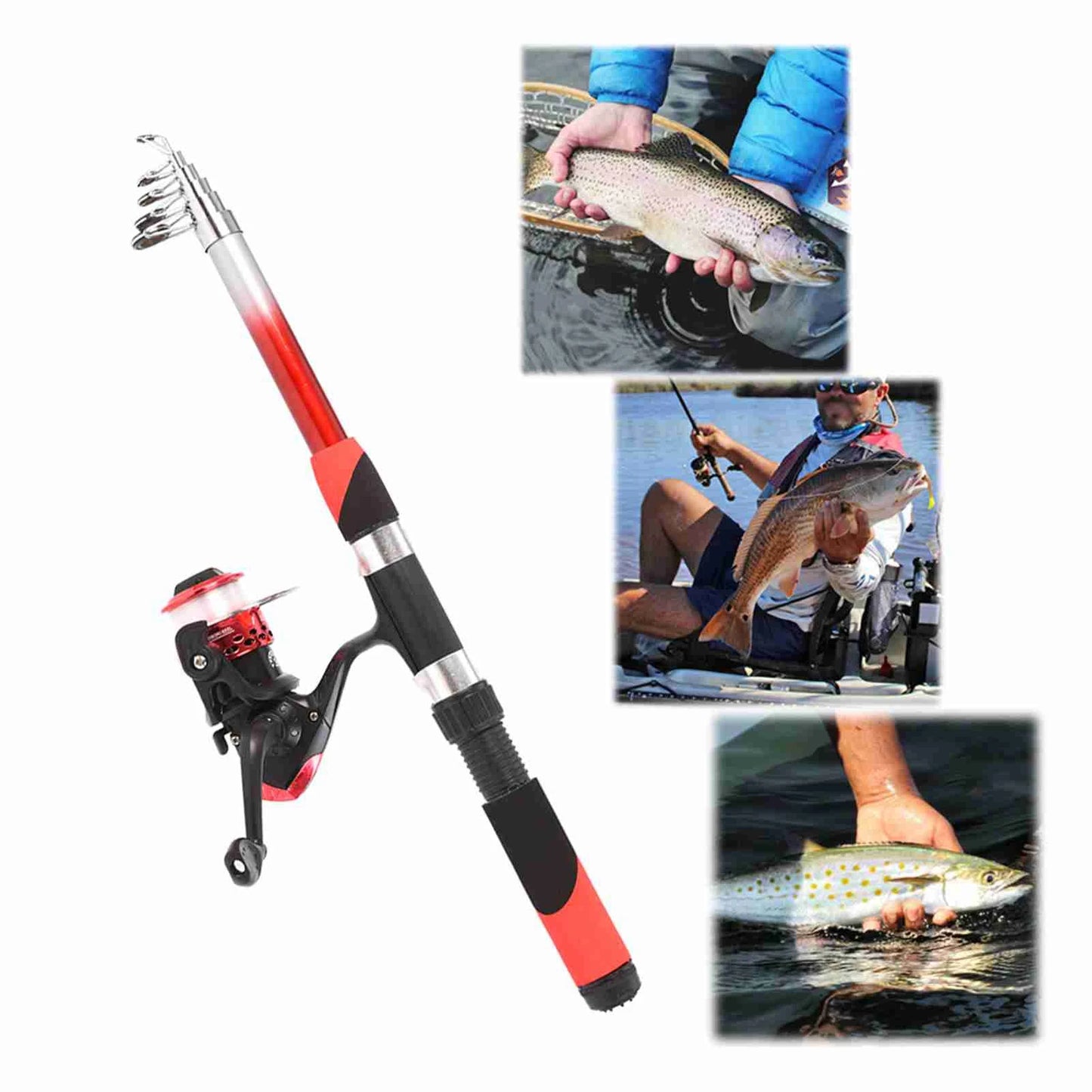 LIXDA Fishing Pole Combo Set (2pcs + gear)