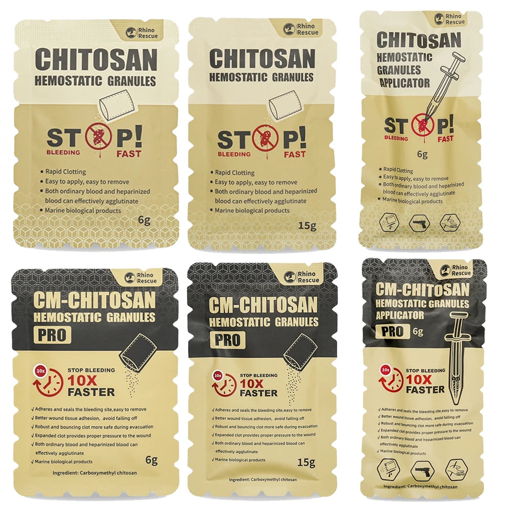RHINO RESCUE Chitosan Hemostatic Powder (Quick Clot bleeding control)