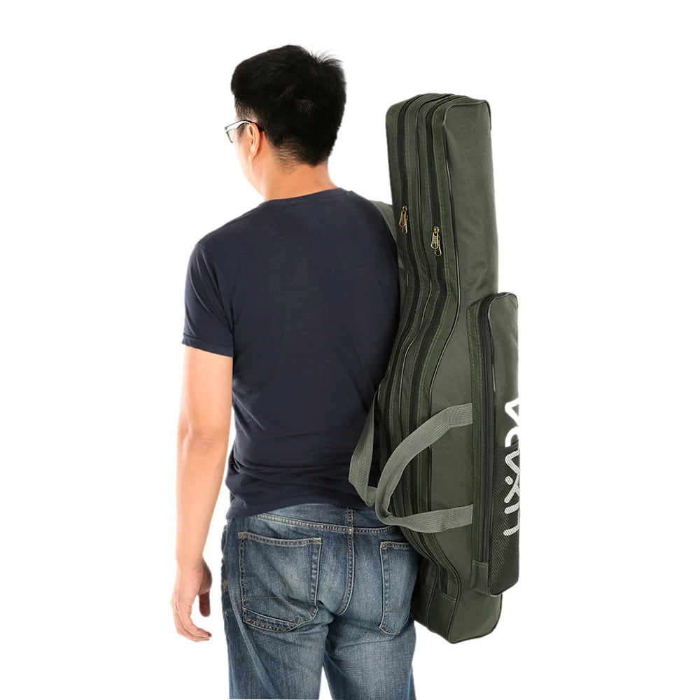 Lixada 170cm Fishing Bag Portable Folding Fishing Rod Reel Bags Fishing Pole Gear Tackle Tool Carry Case Carrier Storage