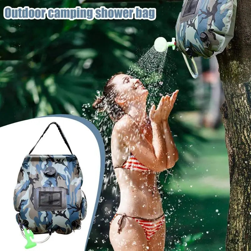 Portable Solar Camping Shower Bag, 20L