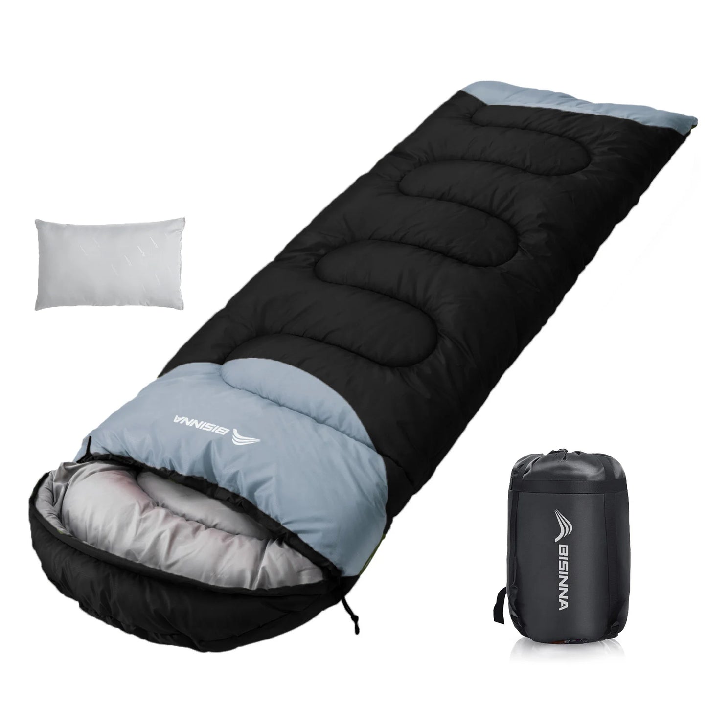 BISINNA Outdoor Ultralight Camping Sleeping Bag, cold weather -32F