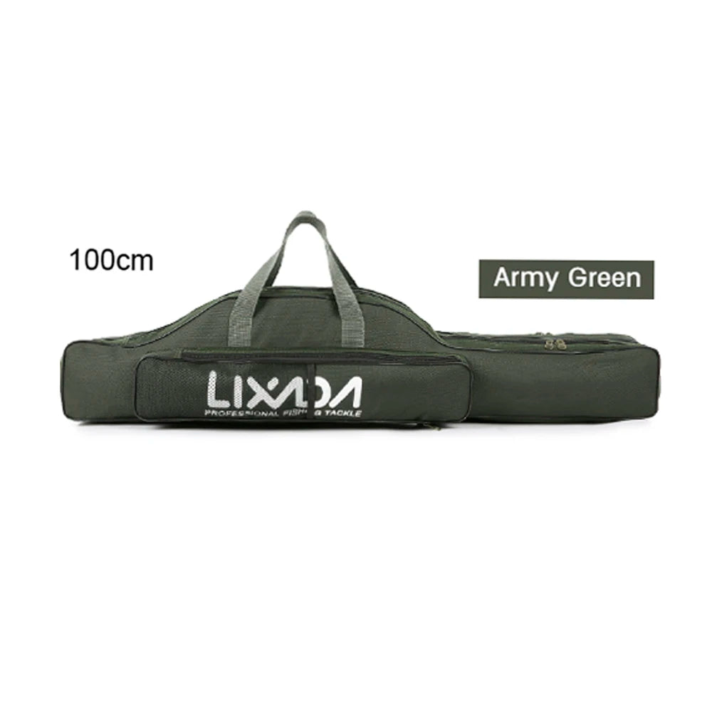 Lixada 170cm Fishing Bag Portable Folding Fishing Rod Reel Bags Fishing Pole Gear Tackle Tool Carry Case Carrier Storage