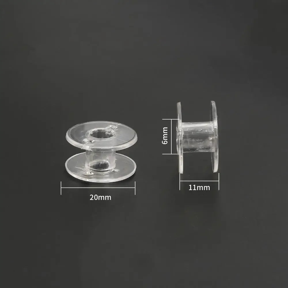 Transparent Sewing Machine Spools - 10-50 ct