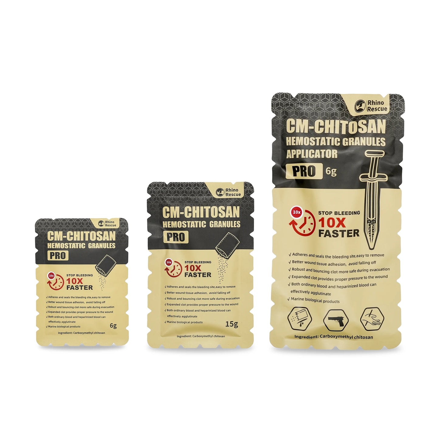 RHINO RESCUE Chitosan Hemostatic Powder (Quick Clot bleeding control)