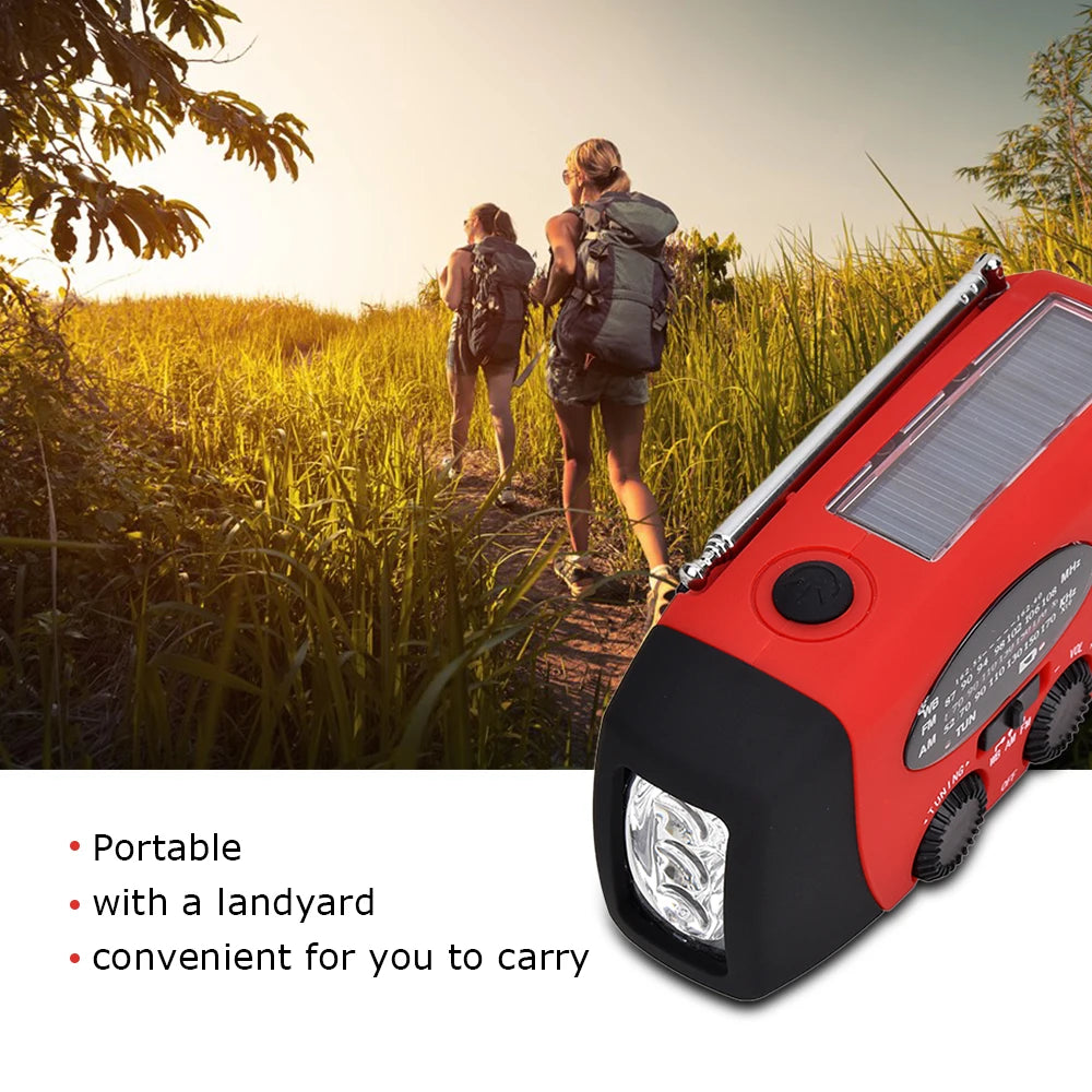 2023 KAYINOW Portable Emergency Solar Hand Crank Radio