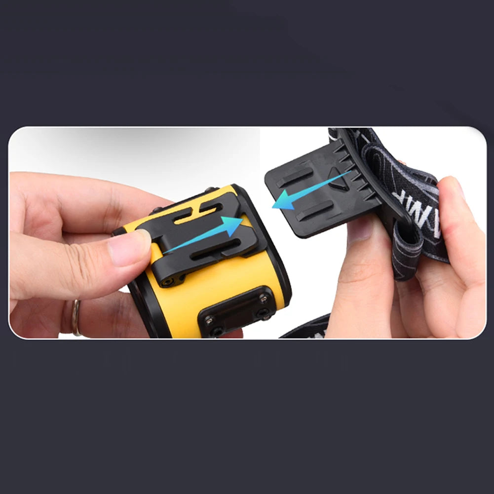 LED Headlamp Sensor COB Cap Clip Light USB Rechargeable Head Flashlight Built-in Battery Headlight Led Head for Fishing Camping