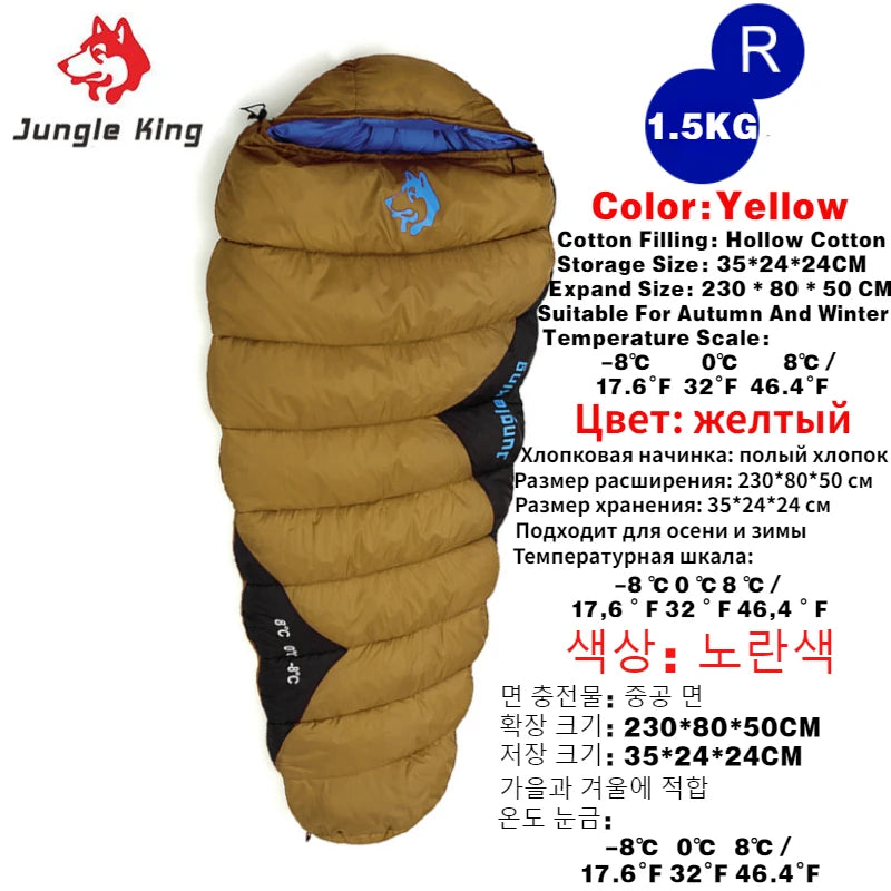 JUNGLE KING Thickened Cold Weather Sleeping Bag, -18F