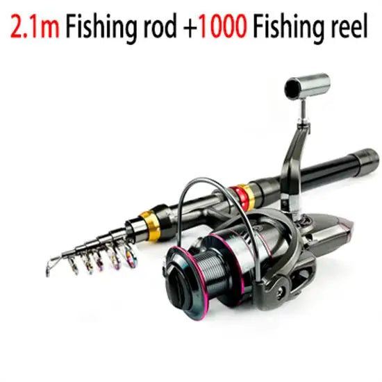 Pesca Carbon Fiber Fishing Rod And Reel Combo (1.8-3.6m)