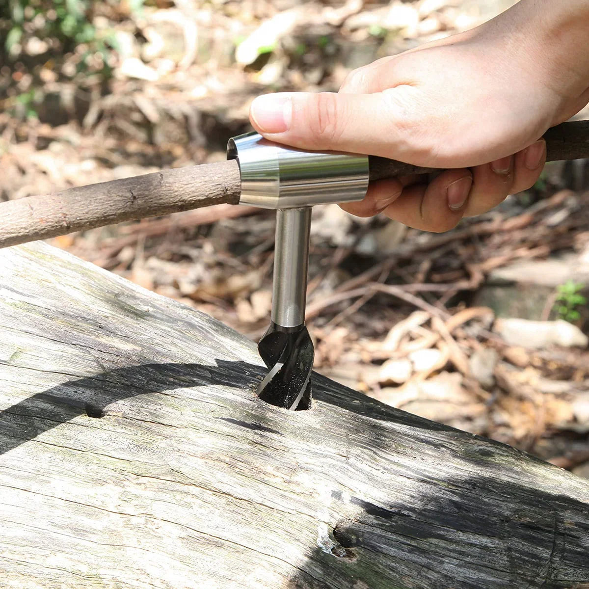 Portable Outdoors Wood Drill
