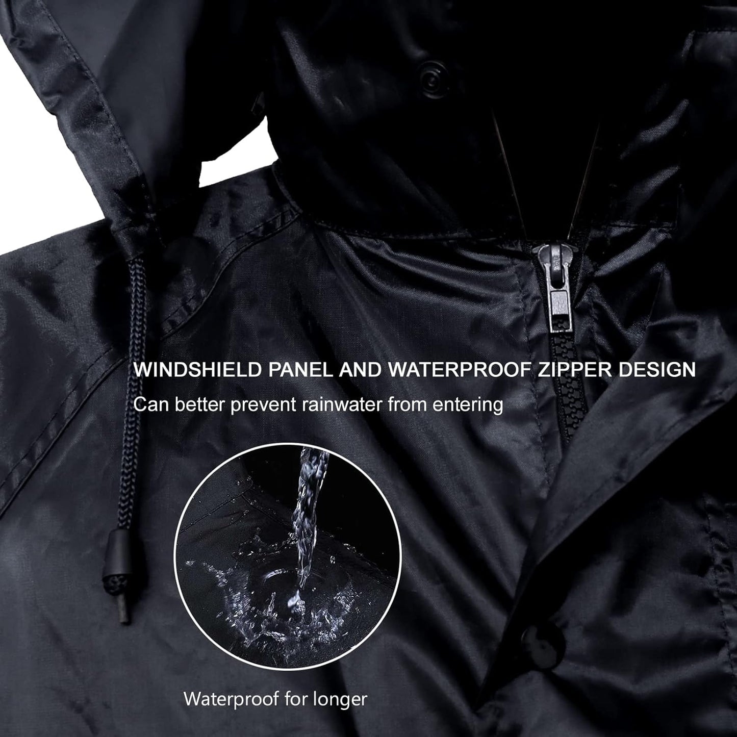 Waterproof Rain Suit for Men and Women - Lightweight Rainwear Jacket and Pants Set