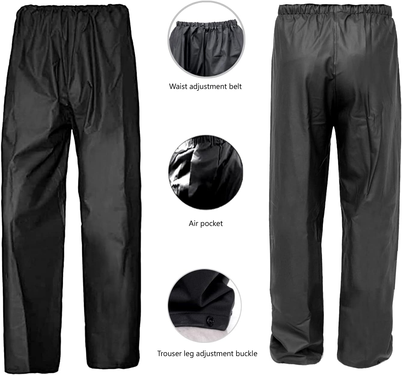 Waterproof Rain Suit for Men and Women - Lightweight Rainwear Jacket and Pants Set