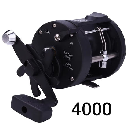 Sougayilang Baitcasting Trolling Fishing Reel - Versatile Left/Right Hand Design with High Line Capacity for Saltwater Fishing