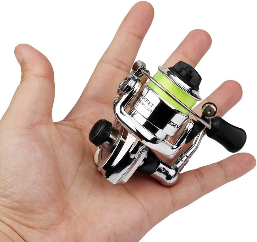 Lixada Telescopic Mini Pen Fishing Rod and Spinning Reel Combo Kit