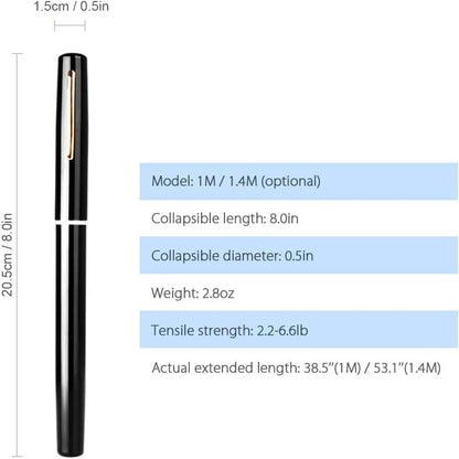 Lixada Telescopic Mini Pen Fishing Rod and Spinning Reel Combo Kit