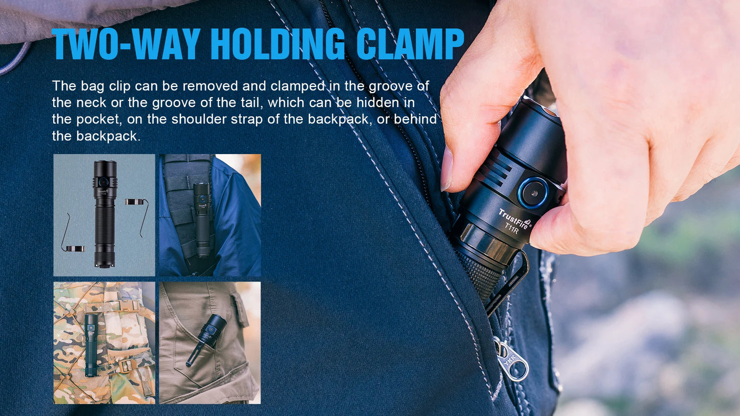 Trustfire T11R Tactical Led Flashlight, 1800 Lumen