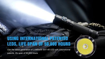 Trustfire T11R Tactical Led Flashlight, 1800 Lumen