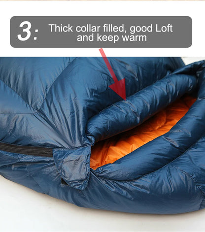 Kamperbox Elegance 700 Winter Down Sleeping Bag, Ultralight