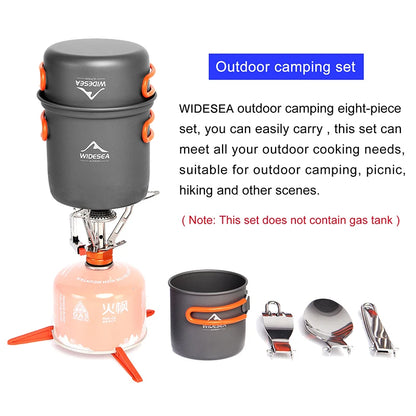 Widesea Camping Cookware Set w/stove