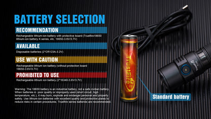 Trustfire T11R Tactical Led Flashlight, 1800 Lumen