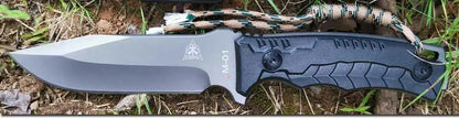 Wooden Handle Survival Axe, Stainless Steel Blade