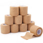 Self Adherent Cohesive Wrap Bandages for First Aid, 06 Count - Tan