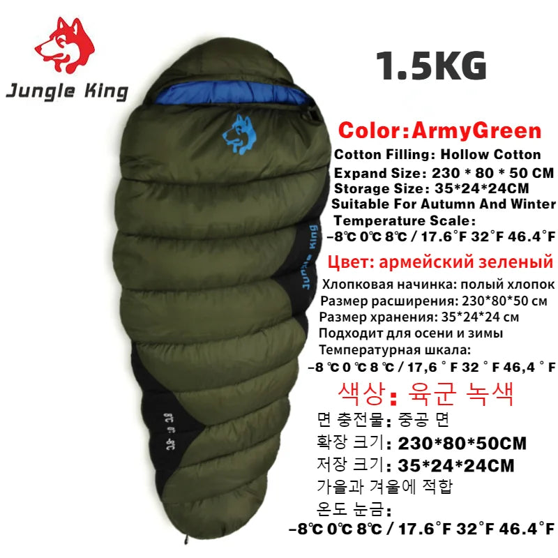 JUNGLE KING Thickened Cold Weather Sleeping Bag, -18F