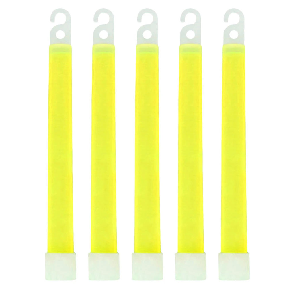 Yellow Military Grade Glow Sticks, 10/50Pcs