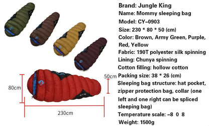 JUNGLE KING Thickened Cold Weather Sleeping Bag, -18F