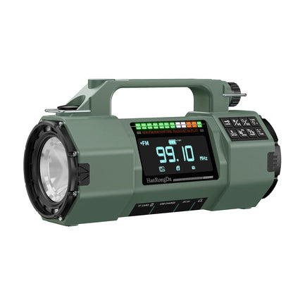 Emergency Solar Radio Hand Crank Radio FM MW SW VHF WB