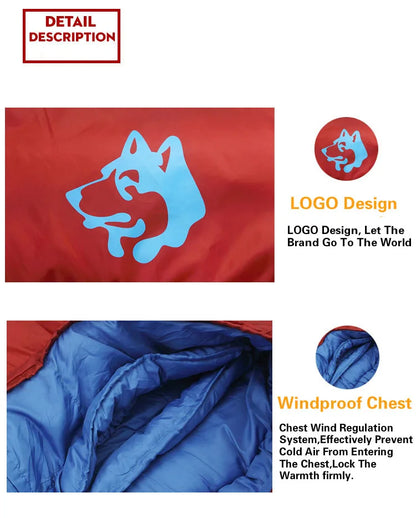 JUNGLE KING Thickened Cold Weather Sleeping Bag, -18F